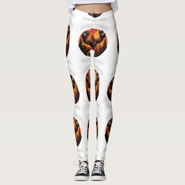 Legging Força Lendária Compromisso é Real | Vida de Academ (Frente)