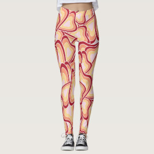 Legging Formas de Corações Orgânicos Pastel