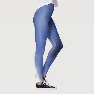 Legging Formas de Desaparecimento Preto e Branco em Contra