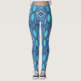 Legging Formas de Malhações azuis
