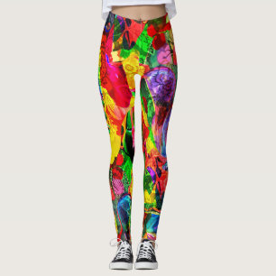 Legging Formas de Textura Brilhante