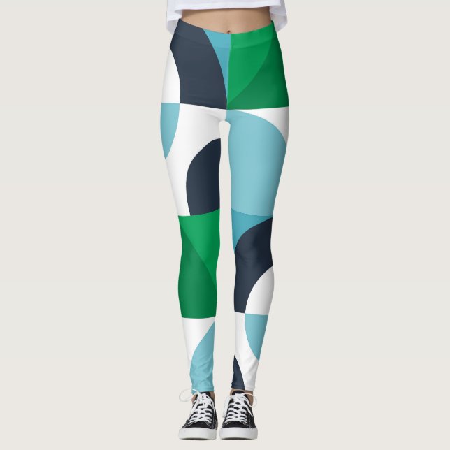 Legging formas e formas simples abstrato (Frente)