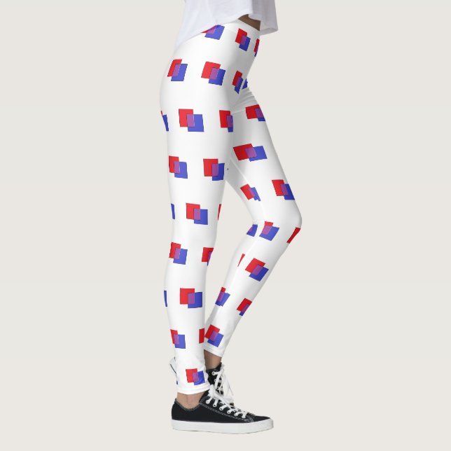 Legging Formas Empoladas: Branco (Direita)