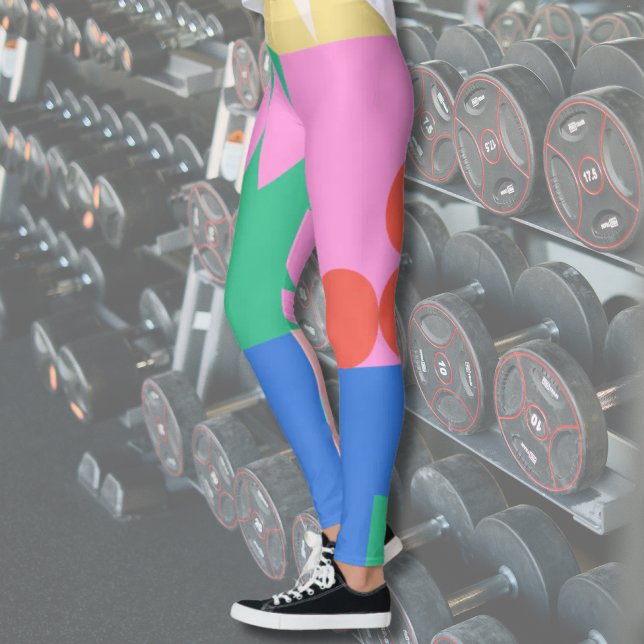 Legging Formas Geométricas Abstratas (Criador carregado)