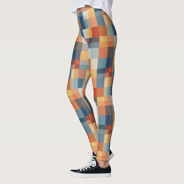 Legging Formas geométricas coloridas sem soldadura (Esquerda)