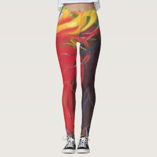 Legging Formas Lutadoras de Franz Marc, Arte Fino Vintage