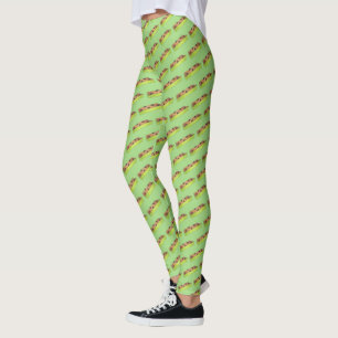 Legging Formigas verdes em passadeiras de amendoim