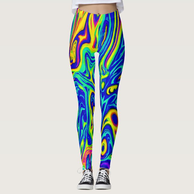 Legging Formulários de padrão de arte na moda (Frente)