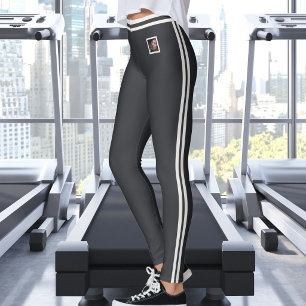 Legging Foto de animal de estimação personalizada Listras