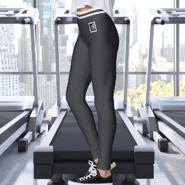 Legging Foto de animal de estimação personalizada Text Cut