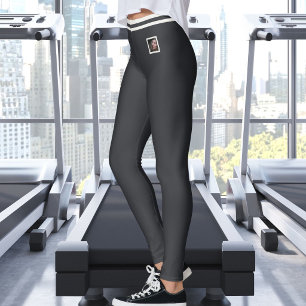 Legging Foto de animal de estimação personalizada Text Cut