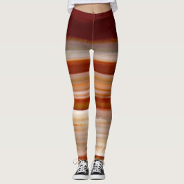Legging Foto de Fatia de Agate Polted