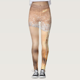 Legging foto sol través o gelo sobre o b