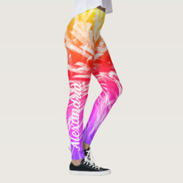 Legging Fotografia Colorida do Fireworks de Abstrato