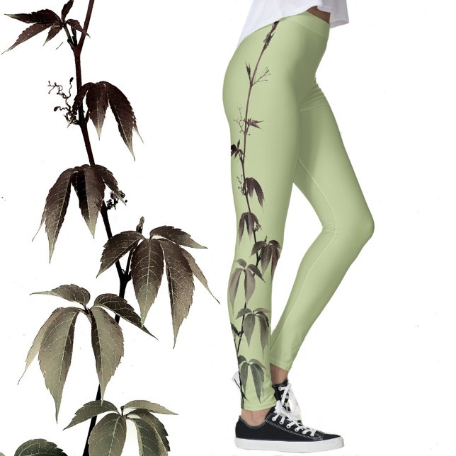 Legging Fotografia de hera verde lima (Criador carregado)