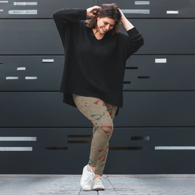 Legging Fox Cartoon no Modo Escuro (Criador carregado)