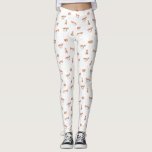 Legging Fox do inverno<br><div class="desc">O teste padrão pintado mão da aguarela projetou por Shelby Allison que caracteriza quatro caráteres diferentes da raposa em um fundo do inverno do branco nevado.</div>