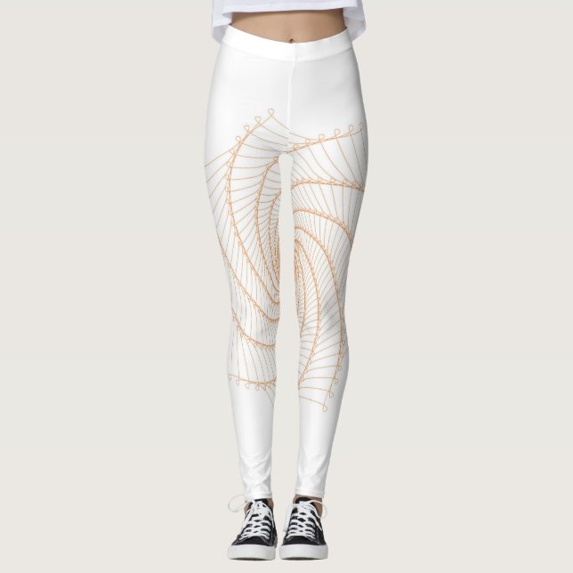 Legging Fractal | Zazzle_Growth. (Frente)