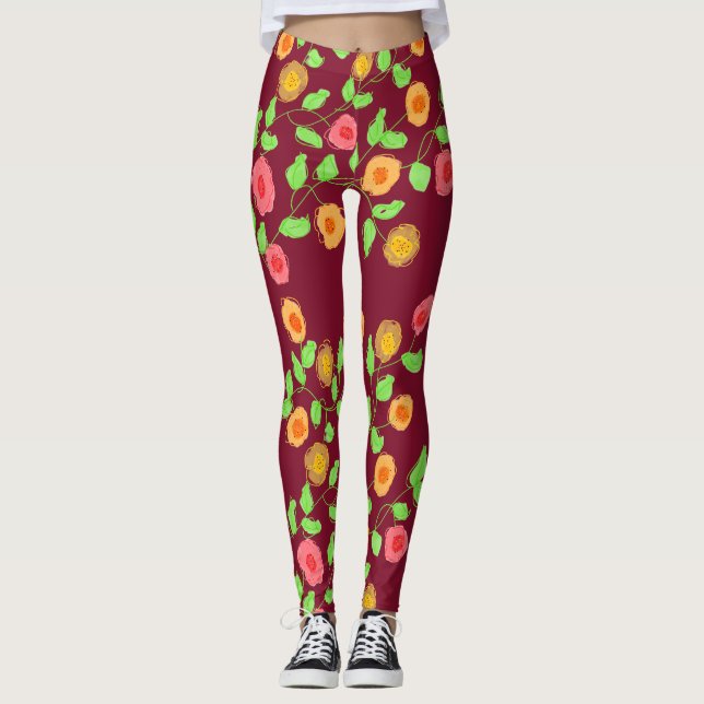Legging Framboesa Com Framboesa (Frente)