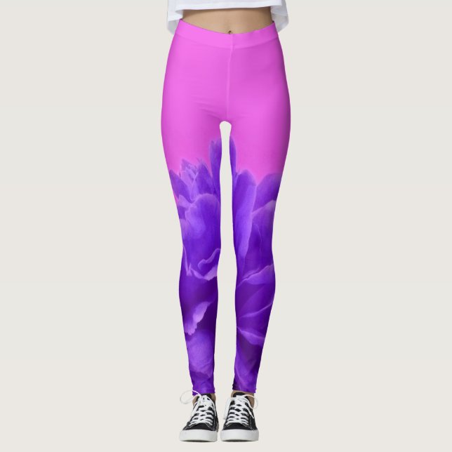 Legging Framboesa de roxo e de framboesa (Frente)