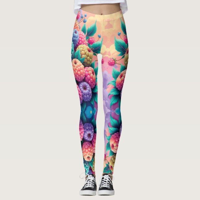 Legging Framboesas coloridas (Frente)