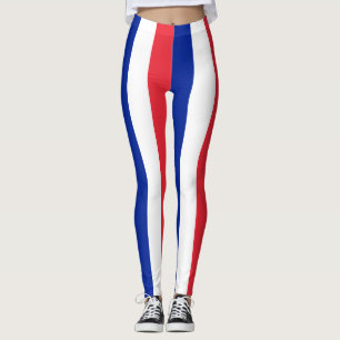 Legging França - Cores de Sinalizador Nacionais Verticais