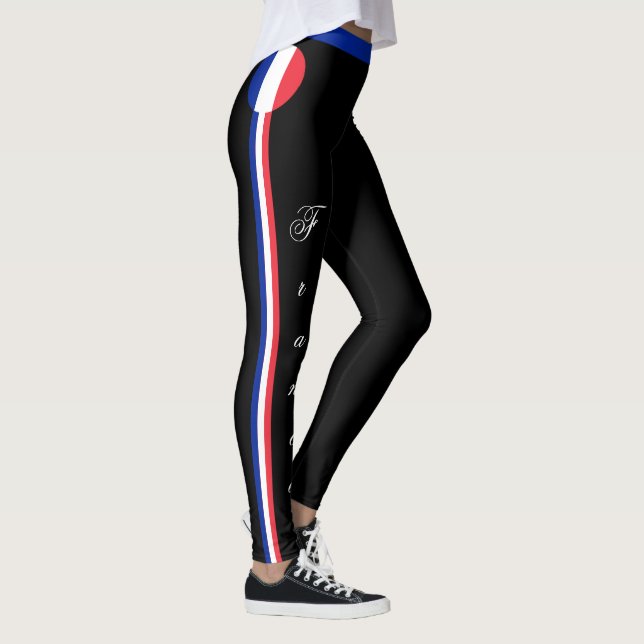Legging França e França Bandeira viagem/adeptos esportivos (Direita)