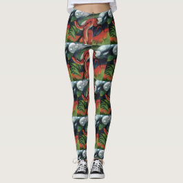 Legging Franz Marc Red Deer Famous Painting Women's