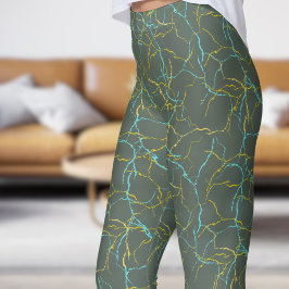 Legging Fratura Amarelo Chic Feldture e Padrão Amarelo