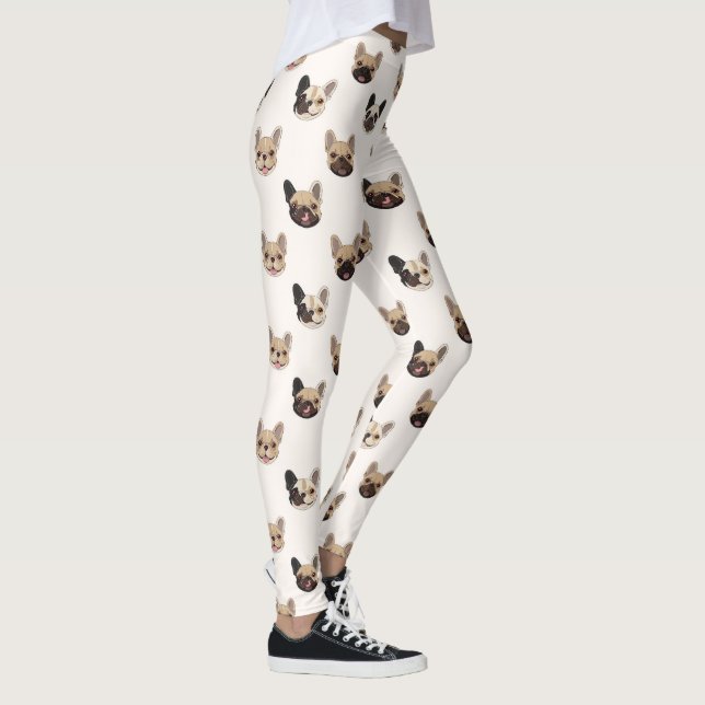 Legging French Bulldog Cute Dog Lover Pattern (Direita)