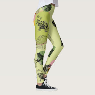 Legging Frogcore e Cogumelos gostam de estética