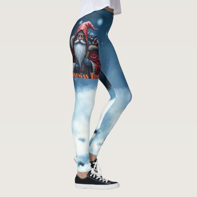 Legging Frostbite Santa & His Mischief Elf. (Direita)