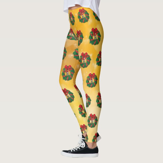 Legging Frota de Natal de Chips Bonitos (Esquerda)