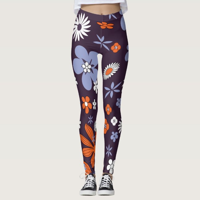 Legging Frota Indígena Floral da Design com Retrora (Frente)