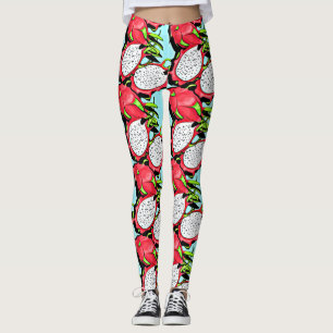 Legging fruta de dragão vermelho