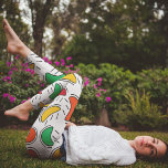 Legging Fruta de Verão<br><div class="desc">Padrão sem costura de verão com elementos estilizados bonitos em fundo colorido. Formas geométricas para diferentes tipos de arte design de têxteis de superfície. Experimente estas leggings e deixe seus comentários.</div>