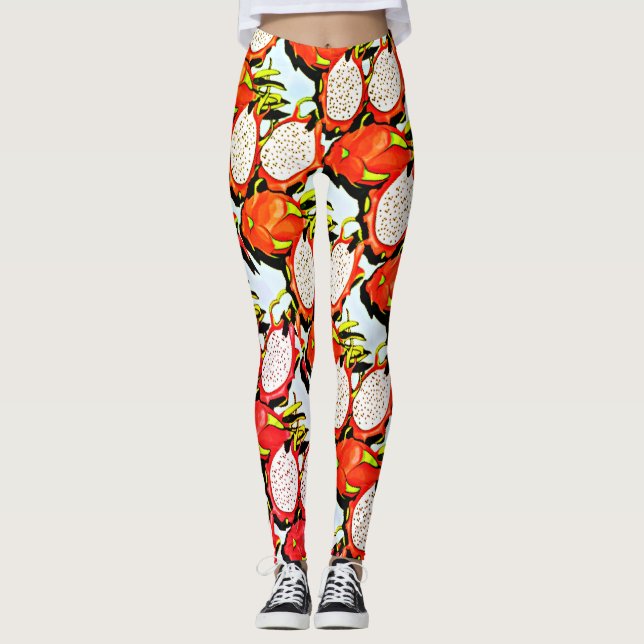 Legging fruta do dragão tropical (Frente)