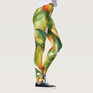 Legging Frutas e Folhas de Manga