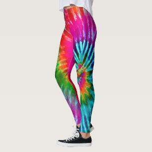 Legging Fuchsia Tie Dye Psychedelic