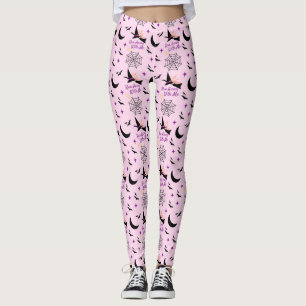 Legging "Fuja Comigo" Bruxa de Halloween e Bat