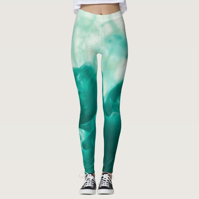 Legging Fumaça | Zazzle_Growth. (Frente)