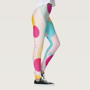 Legging Fundo abstrato geométrico colorido