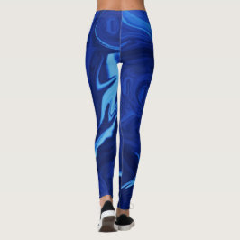 Legging Fundo azul de cobalto