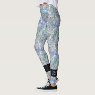 Legging Fundo da Pedra Óptica Holográfica