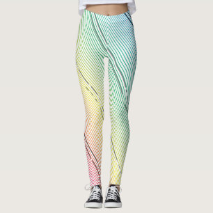 Legging Fundo de faixas diagonais 10