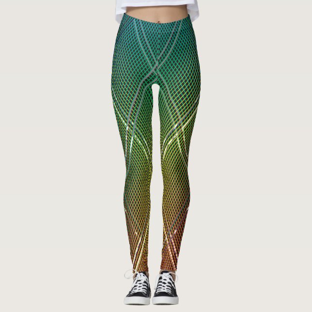 Legging Fundo de faixas diagonais 11 (Frente)
