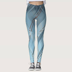 Legging Fundo de faixas diagonais 4