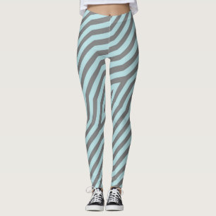 Legging Fundo de faixas diagonais simétricas 9