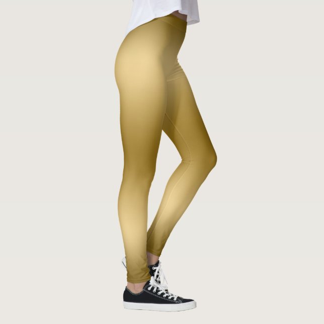 Legging Fundo de gradação Dourada (Direita)