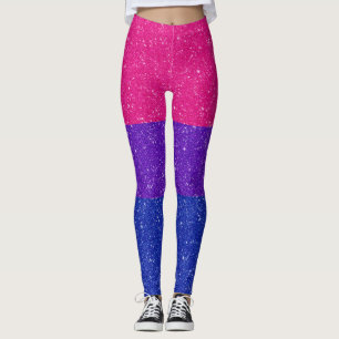 Legging Fundo do Sinalizador do Orgulho Bissexual Falsa Gl